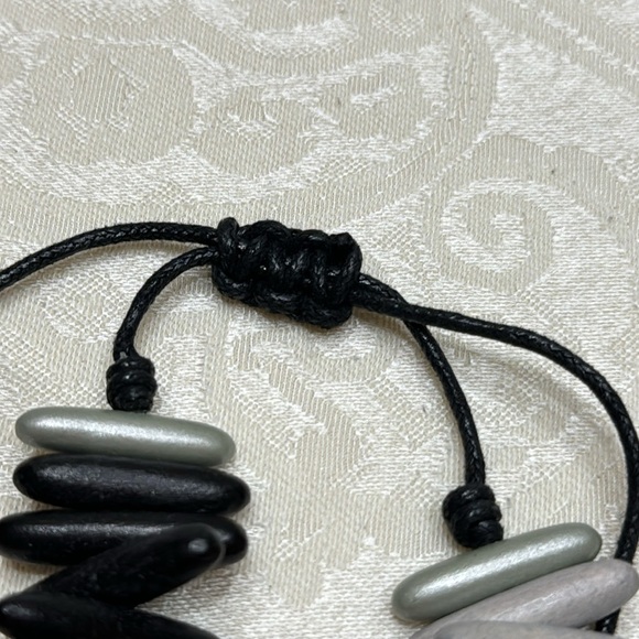 decouture black, red & white tic tac fair trade necklace - Picture 3 of 6